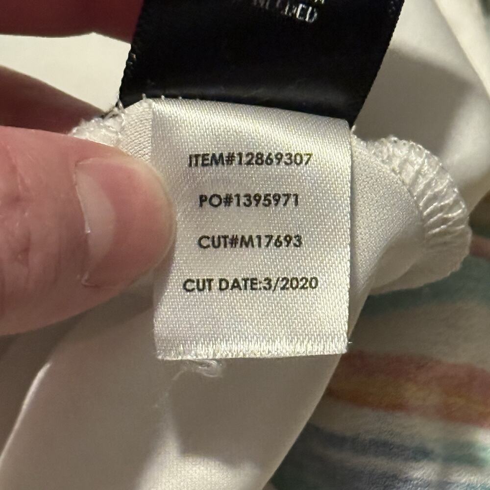 Torrid Womens White Stripe Gauze Cold Shoulder Mini Skater Dress Plus Size 2XL - Picture 13 of 13